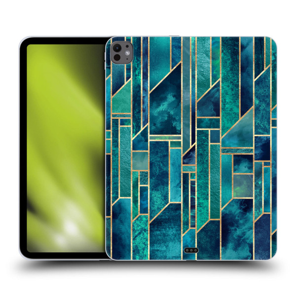 Elisabeth Fredriksson Geometric Design And Pattern Blue Skies Soft Gel Case for Apple iPad Pro 13 M4 2024