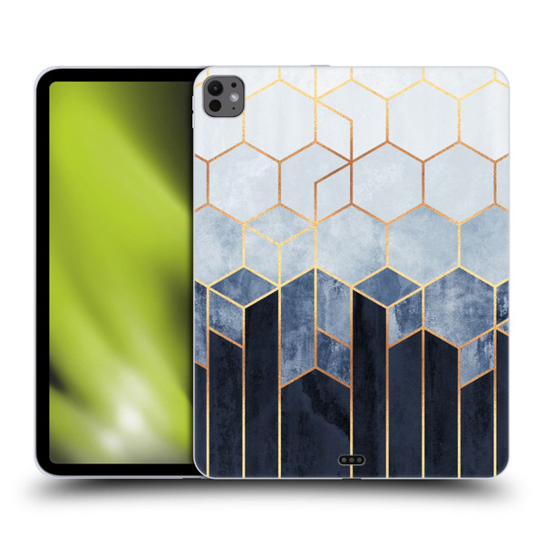 Elisabeth Fredriksson Sparkles Soft Blue Hexagons Soft Gel Case for Apple iPad Pro 13 M4 2024