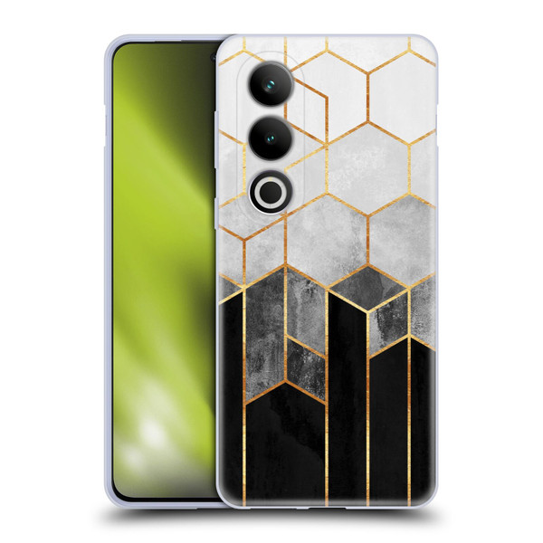 Elisabeth Fredriksson Sparkles Charcoal Hexagons Soft Gel Case for OPPO OnePlus Ace 3V 5G