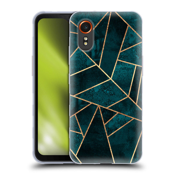 Elisabeth Fredriksson Sparkles Deep Teal Stone Soft Gel Case for Samsung Galaxy Xcover7 5G