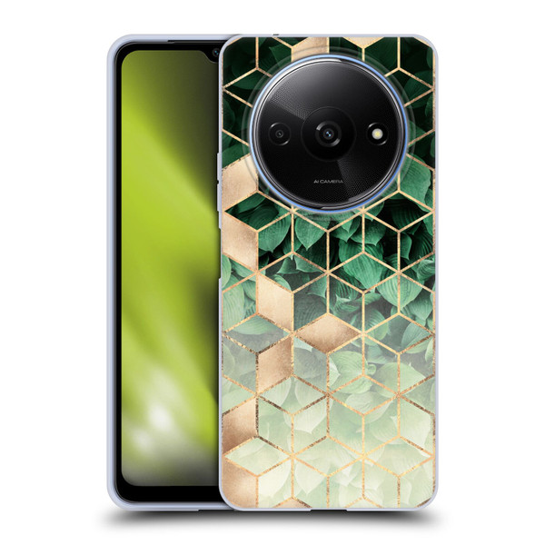 Elisabeth Fredriksson Sparkles Leaves And Cubes Soft Gel Case for Xiaomi Redmi A3
