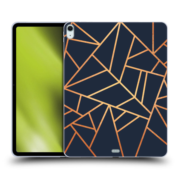 Elisabeth Fredriksson Stone Collection Copper And Midnight Navy Soft Gel Case for Apple iPad Air 13 2024