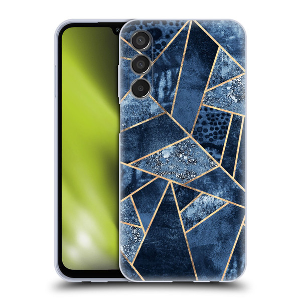 Elisabeth Fredriksson Stone Collection Blue Soft Gel Case for Samsung Galaxy M15/F15 5G