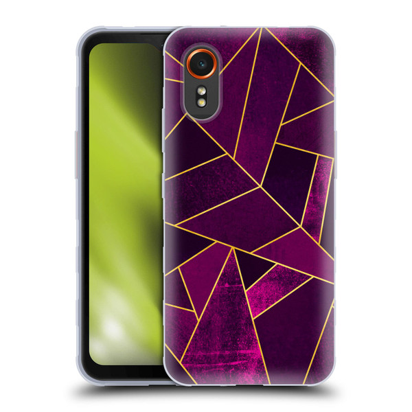 Elisabeth Fredriksson Stone Collection Purple Soft Gel Case for Samsung Galaxy Xcover7 5G