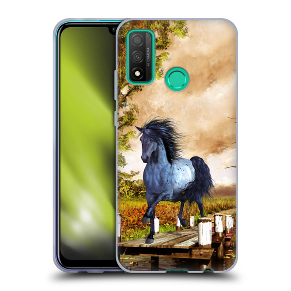 Simone Gatterwe Horses On The Lake Soft Gel Case for Huawei P Smart (2020)