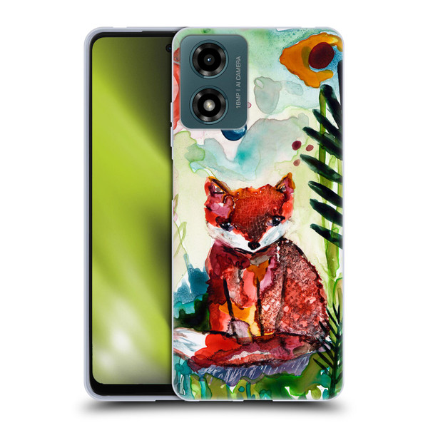 Wyanne Animals Baby Fox In The Garden Soft Gel Case for Motorola Moto G04/G04s/G24 4G