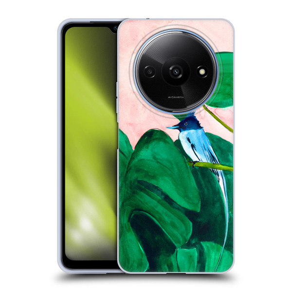 Mai Autumn Birds Monstera Plant Soft Gel Case for Xiaomi Redmi A3