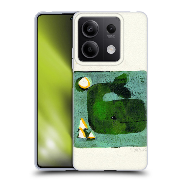 Wyanne Animals 2 Green Whale Monoprint Soft Gel Case for Xiaomi Redmi Note 13 5G