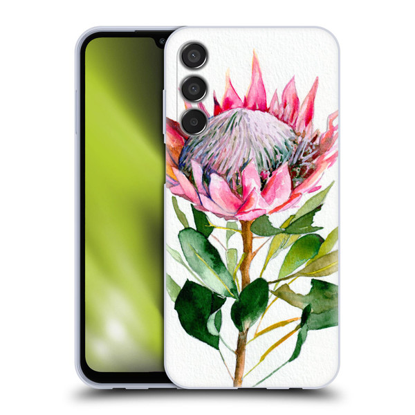 Mai Autumn Floral Blooms Protea Soft Gel Case for Samsung Galaxy M15/F15 5G
