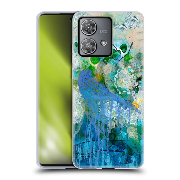 Wyanne Birds Bluebird Reflections Soft Gel Case for Motorola Edge 40 Neo 5G