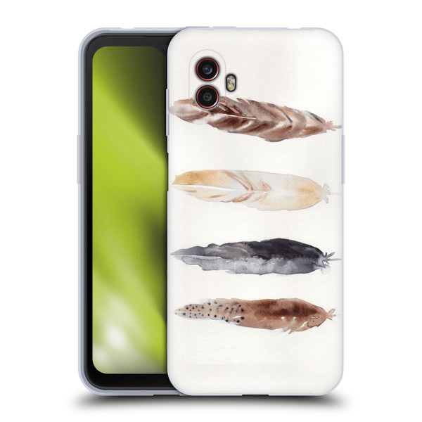 Mai Autumn Feathers Pattern Soft Gel Case for Samsung Galaxy Xcover6 Pro/Pro2