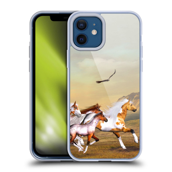 Simone Gatterwe Horses Wild Herd Soft Gel Case for Apple iPhone 12 / iPhone 12 Pro