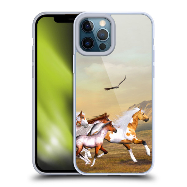 Simone Gatterwe Horses Wild Herd Soft Gel Case for Apple iPhone 12 Pro Max