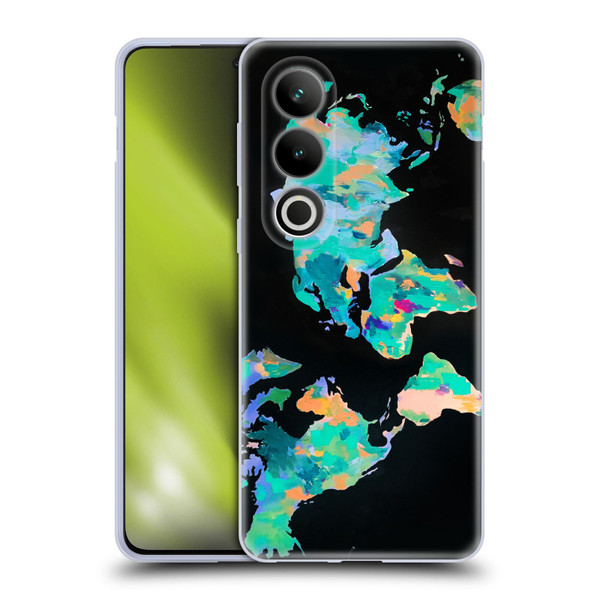 Mai Autumn Paintings World Map Soft Gel Case for OPPO OnePlus Ace 3V 5G
