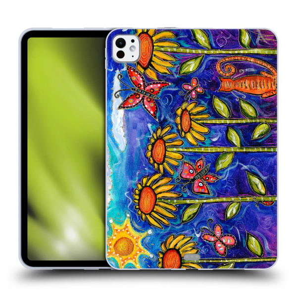 Wyanne Nature 2 Sundown Sunflowers Soft Gel Case for Apple iPad Pro 11 M4 2024