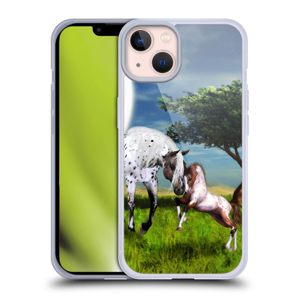 Simone Gatterwe Horses Love Forever Soft Gel Case for Apple iPhone 13