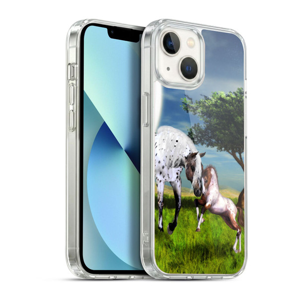 Simone Gatterwe Horses Love Forever Soft Gel Case for Apple iPhone 13