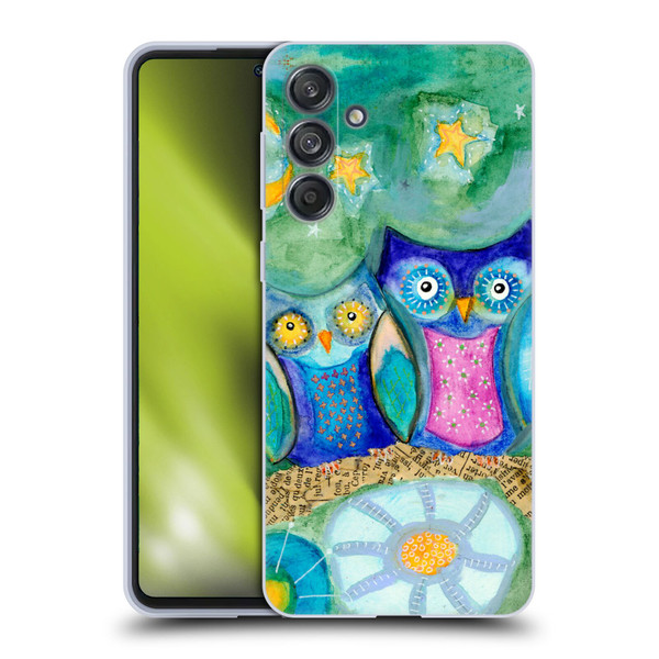 Wyanne Owl Pair of Birds Soft Gel Case for Samsung Galaxy M55 5G