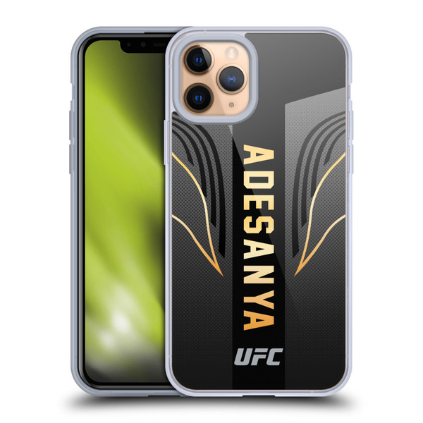 UFC Israel Adesanya Fighter Kit Soft Gel Case for Apple iPhone 11 Pro