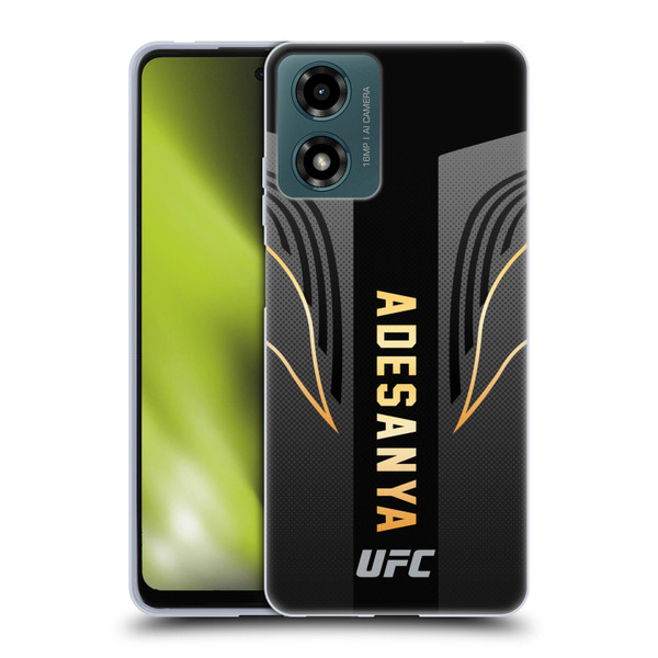 UFC Israel Adesanya Fighter Kit Soft Gel Case for Motorola Moto G04/G04s/G24 4G