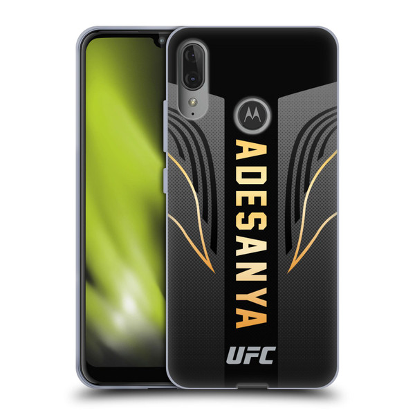 UFC Israel Adesanya Fighter Kit Soft Gel Case for Motorola Moto E6 Plus