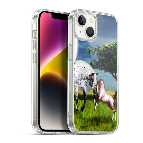 Simone Gatterwe Horses Love Forever Soft Gel Case for Apple iPhone 14 Plus & MagSafe