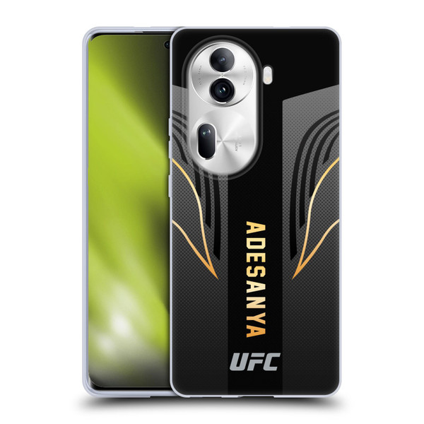 UFC Israel Adesanya Fighter Kit Soft Gel Case for OPPO Reno11 Pro