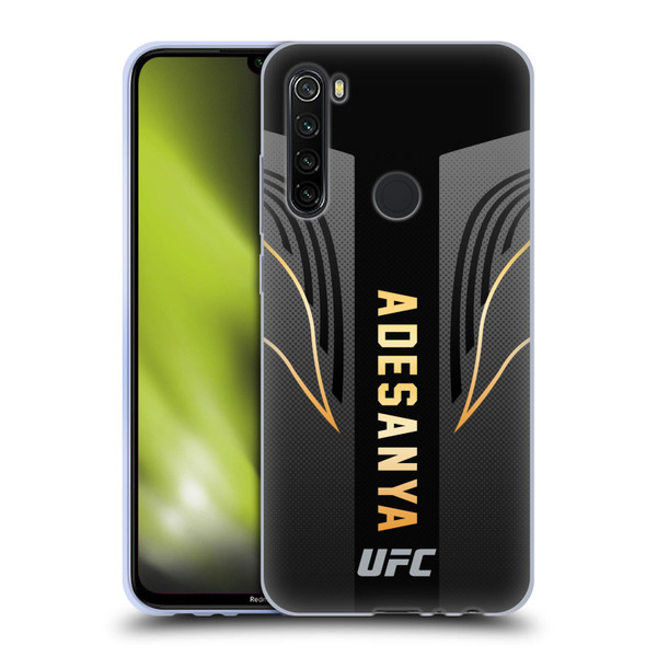 UFC Israel Adesanya Fighter Kit Soft Gel Case for Xiaomi Redmi Note 8T