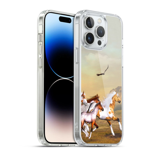 Simone Gatterwe Horses Wild Herd Soft Gel Case for Apple iPhone 14 Pro Max & MagSafe