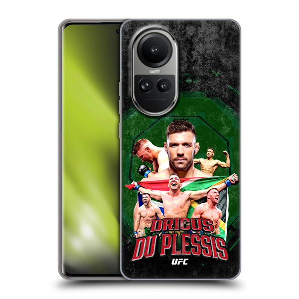 UFC Dricus Du Plessis Graphics Soft Gel Case for OPPO Reno10 5G / Reno10 Pro 5G