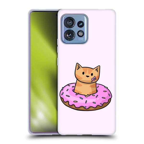 Beth Wilson Doodlecats Donut Soft Gel Case for Motorola Moto Edge 40 Pro