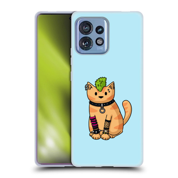 Beth Wilson Doodlecats Punk 2 Soft Gel Case for Motorola Moto Edge 40 Pro