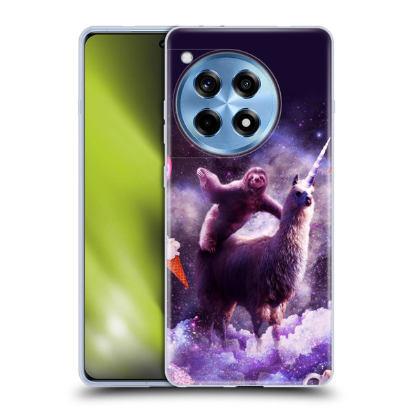 Random Galaxy Mixed Designs Sloth Riding Unicorn Soft Gel Case for OPPO OnePlus Ace 3 5G
