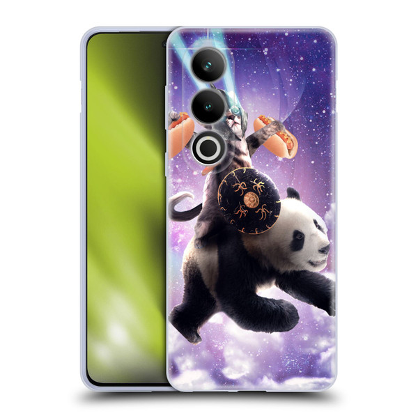 Random Galaxy Mixed Designs Warrior Cat Riding Panda Soft Gel Case for OPPO OnePlus Ace 3V 5G