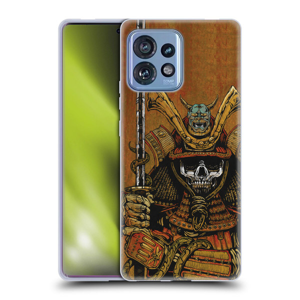 David Lozeau Colourful Grunge Samurai Soft Gel Case for Motorola Moto Edge 40 Pro