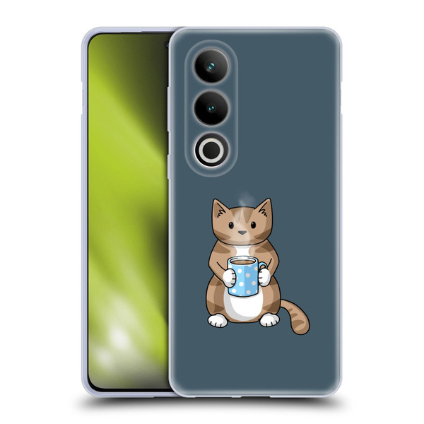 Beth Wilson Doodlecats Coffee Drinking Soft Gel Case for OPPO OnePlus Ace 3V 5G