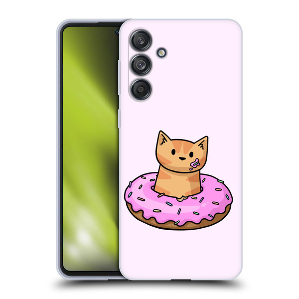 Beth Wilson Doodlecats Donut Soft Gel Case for Samsung Galaxy M55 5G