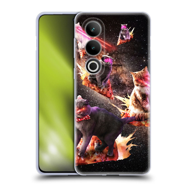 Random Galaxy Space Cat Fire Pizza Soft Gel Case for OPPO OnePlus Ace 3V 5G