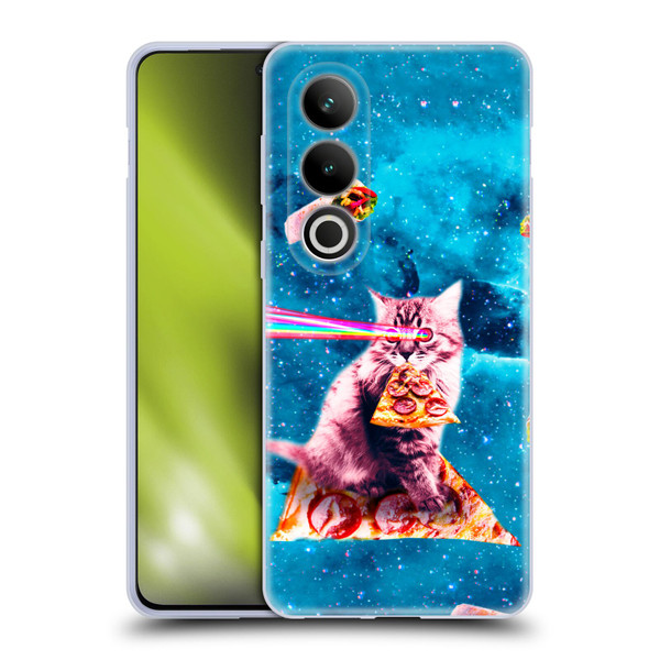 Random Galaxy Space Cat Lazer Eye & Pizza Soft Gel Case for OPPO OnePlus Ace 3V 5G
