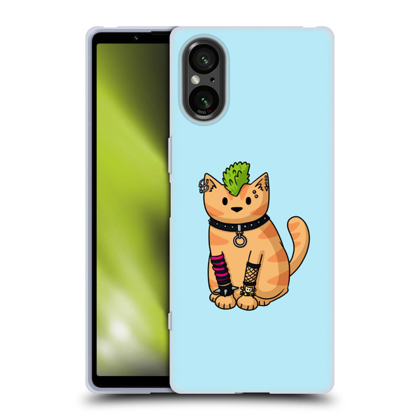 Beth Wilson Doodlecats Punk 2 Soft Gel Case for Sony Xperia 5 V 5G