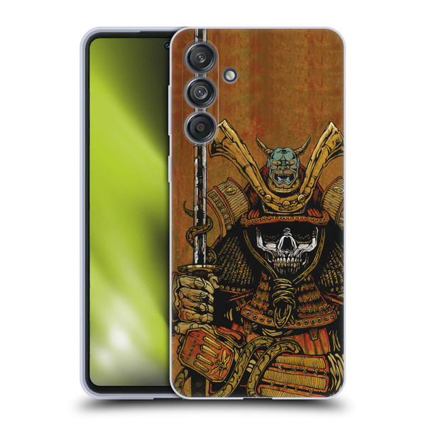 David Lozeau Colourful Grunge Samurai Soft Gel Case for Samsung Galaxy M55 5G
