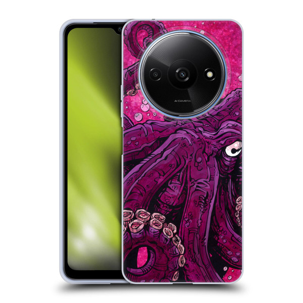 David Lozeau Colourful Grunge Octopus Squid Soft Gel Case for Xiaomi Redmi A3