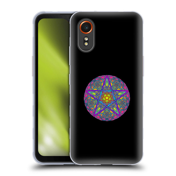 Beth Wilson Celtic Knot Stars Pagan Wicca Pentacle Soft Gel Case for Samsung Galaxy Xcover7 5G