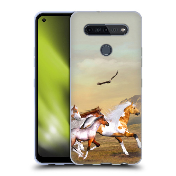 Simone Gatterwe Horses Wild Herd Soft Gel Case for LG K51S