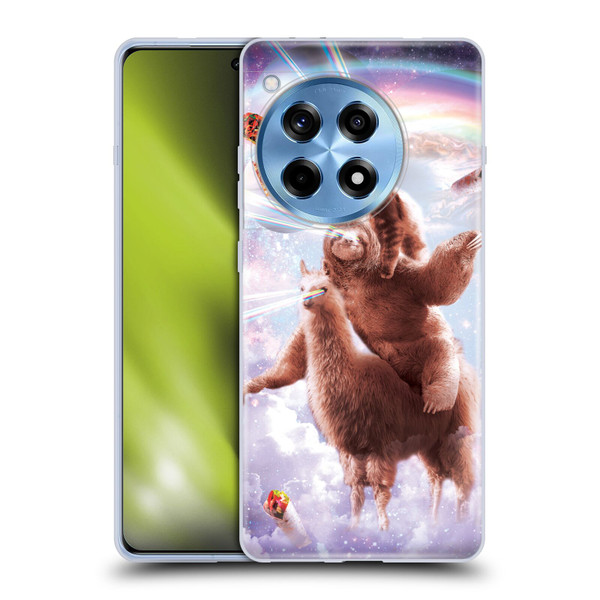 Random Galaxy Space Llama Sloth & Cat Lazer Eyes Soft Gel Case for OPPO OnePlus Ace 3 5G
