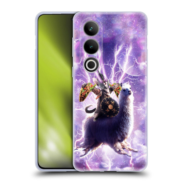 Random Galaxy Space Llama Lazer Cat & Tacos Soft Gel Case for OPPO OnePlus Ace 3V 5G