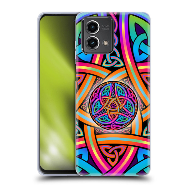 Beth Wilson Rainbow Celtic Knots Divine Soft Gel Case for Motorola Moto G Stylus 5G 2023