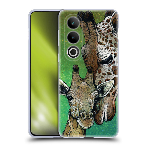 David Lozeau Colourful Art Giraffe Soft Gel Case for OPPO OnePlus Ace 3V 5G