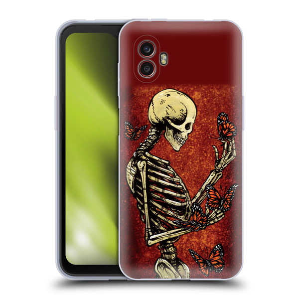 David Lozeau Skeleton Grunge Butterflies Soft Gel Case for Samsung Galaxy Xcover6 Pro/Pro2