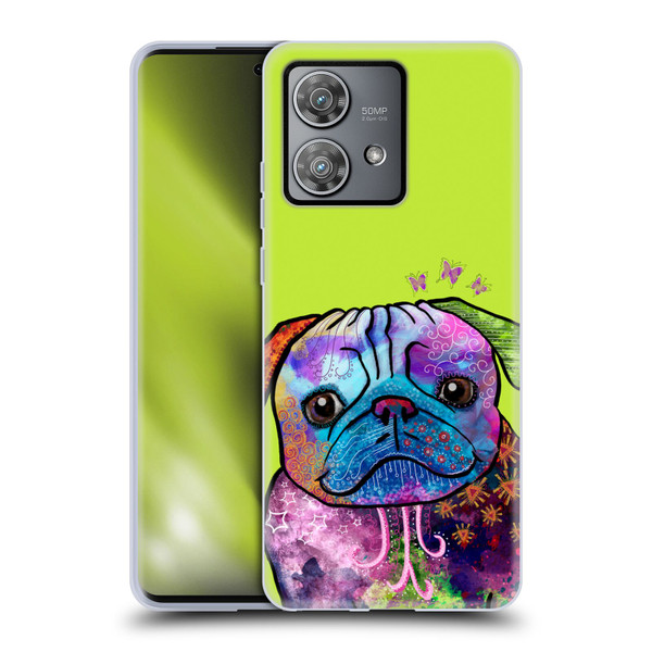 Duirwaigh Animals Pug Dog Soft Gel Case for Motorola Edge 40 Neo 5G